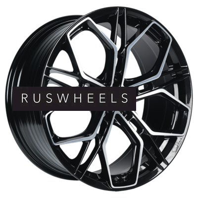 Диски INCH 8,5x20/5x114,3 ET30 D60,1 FA8534 Gloss Black Machined Face (ZJH)