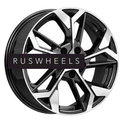 Диски КИК 6,5x17/5x114,3 ET37 D66,6 КС1062 Алмаз черный