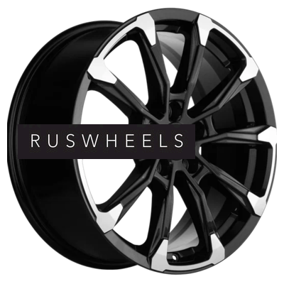 Диски Khomen Wheels 7,5x18/5x114,3 ET35 D66,1 KHW1808 (Koleos) Black-FP