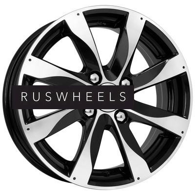 Диски КИК 6x15/4x114,3 ET40 D67,1 Джемини (КС617) Алмаз черный