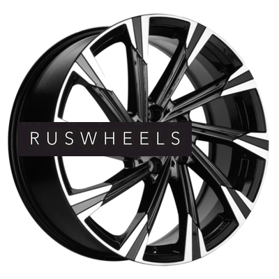 Диски Khomen Wheels 7,5x19/5x108 ET47 D60,1 KHW1901 (Chery Tiggo 8) Black-FP Диски Khomen Wheels 7,5x19/5x108 ET47 D60,1 KHW1901 (Chery Tiggo 8) Black-FP