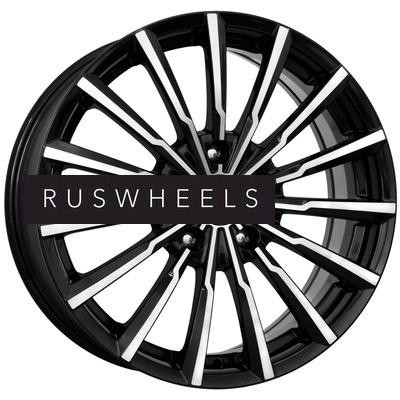 Диски КИК 5,5x14/4x100 ET39 D67,1 Акцент (КС641) Алмаз черный