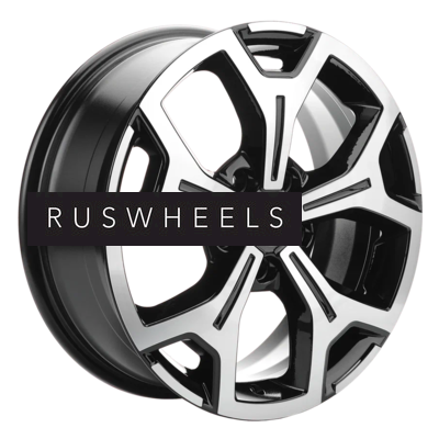Диски Khomen Wheels 6,5x17/5x120 ET55 D65,1 KHW1710(2) (VW Transporter) Black-FP