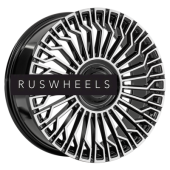 Диски LS FlowForming 8,5x20/6x139,7 ET36 D100,1 RC99 BKF (конус, Колпак+лого)