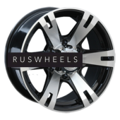 Диски LS 8x17/6x139,7 ET38 D100,1 182 BKF (конус, Колпак+лого)