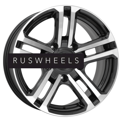 Диски КИК 7x16/5x139,7 ET5 D98 Палладика (КС591М) Алмаз черный