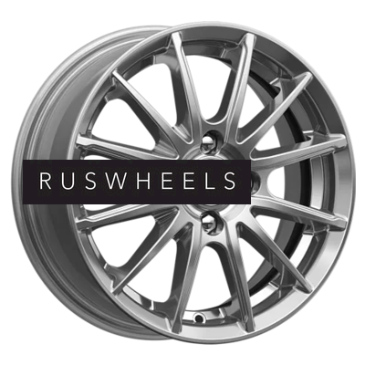 Диски КИК 5,5x14/4x100 ET40 D56,6 Квант (КС960) Дарк платинум