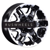 Диски LS 6,5x15/6x139,7 ET0 D106,1 894 BKF (конус, Колпак+лого)