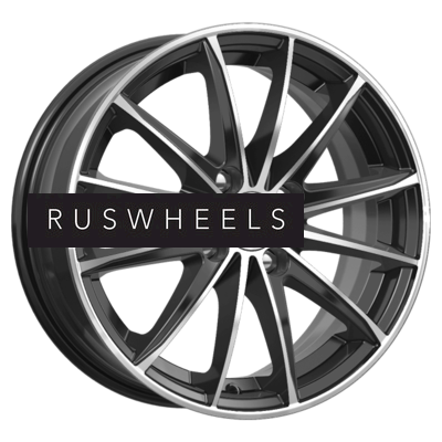 Диски КИК 6x15/4x100 ET50 D60,1 Пойнт Бланк-оригинал (KC884) Алмаз черный SK