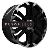 Диски Khomen Wheels 7,5x18/6x139,7 ET42 D100,1 KHW1817 (Great Wall POER) Black-FP Диски Khomen Wheels 7,5x18/6x139,7 ET42 D100,1 KHW1817 (Great Wall POER) Black-FP