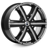 Диски КиК 8,0\R18 6*139.7 ET25 d106.1 Алмаз черный
