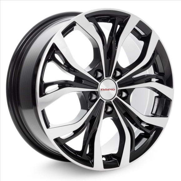 Диски КиК 7,0\R17 5*100 ET48 d56.1 Алмаз черный