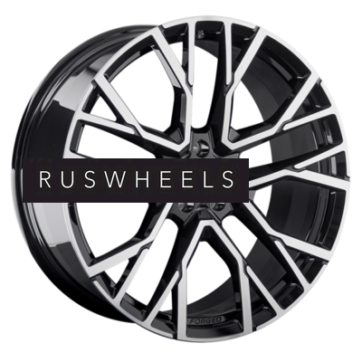 Диски LS Forged 10,5x22/5x112 ET43 D66,6 LS FG07 BKF (конус, C570)