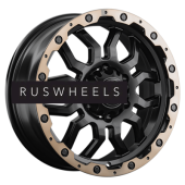 Диски LS 7,5x17/6x139,7 ET35 D100,1 1285 BKS+BZSL (конус, Колпак+лого)