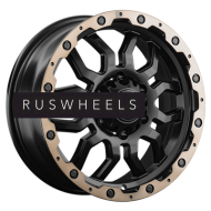 Диски LS 7,5x17/6x139,7 ET35 D100,1 1285 BKS+BZSL (конус, Колпак+лого)