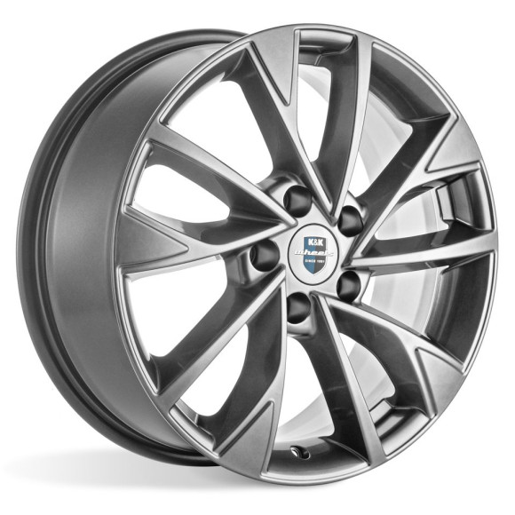 Диски КиК 7,0\R17 5*114.3 ET37 d66.6 Дарк платинум