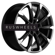 Диски Khomen Wheels 7,5x18/5x114,3 ET45 D60,1 KHW1808 (Geely Atlas/Atlas Pro/Lifan Myway) Black-FP