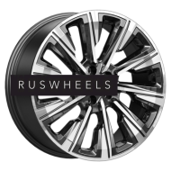 Диски КИК 7,5x19/5x114,3 ET49 D67,1 Галего (КС1039) Алмаз черный